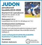 Peruskurssit alkavat. Judon esittelypäivä 7.9 !